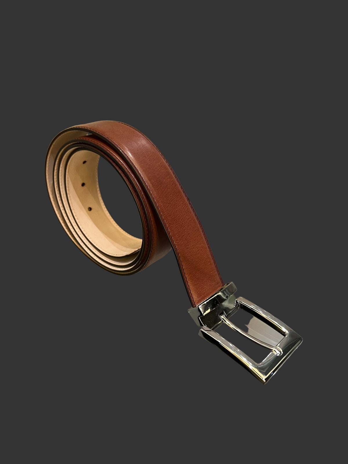 Gürtel Cognac Glattleder