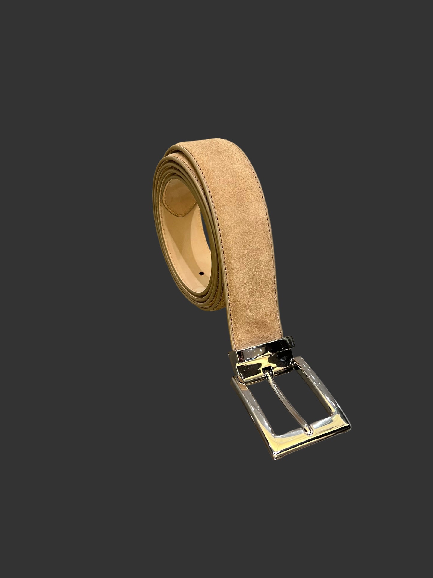 Gürtel Sand Veloursleder
