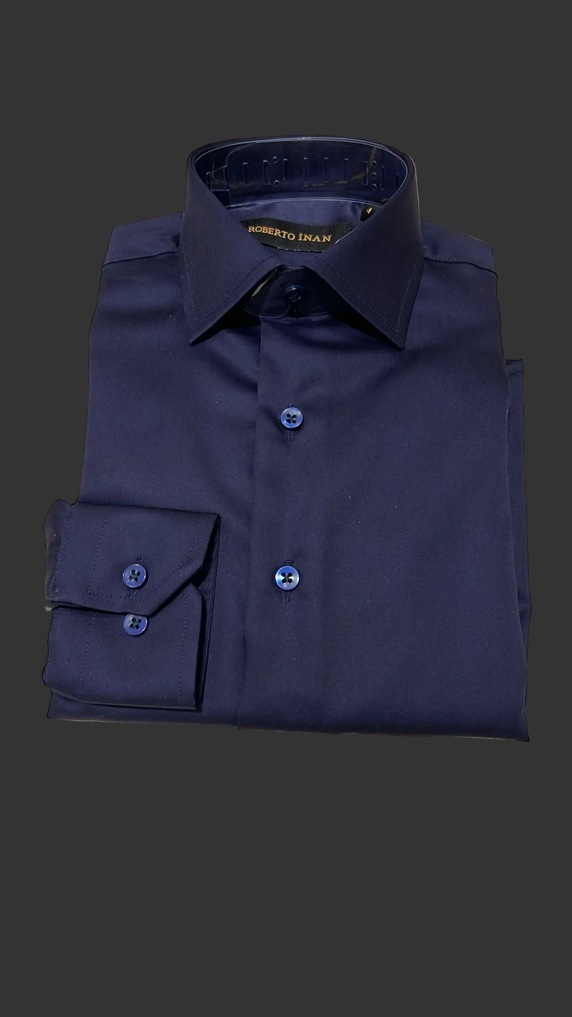 Kinderhemd Marineblau