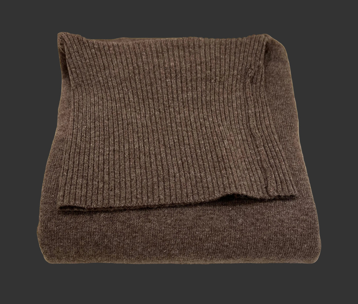 Rollkragenpullover Braun meliert