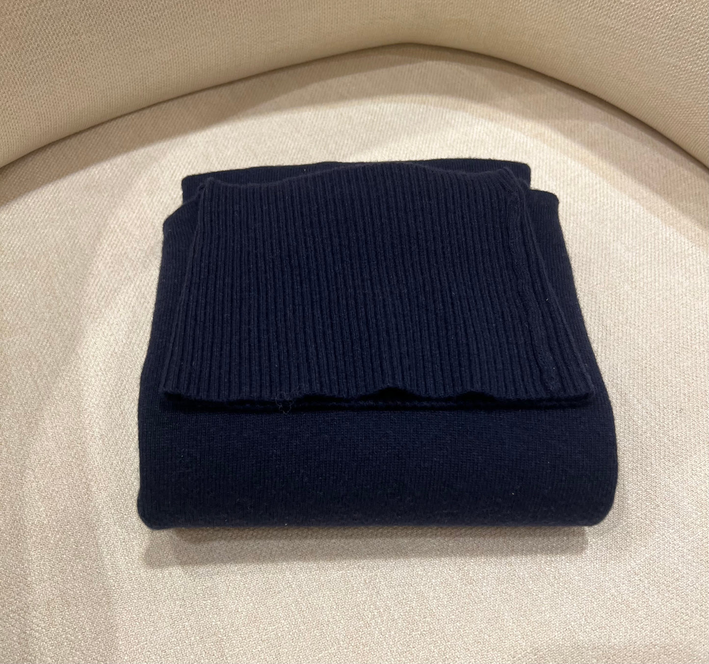 Rollkragenpullover Königsblau