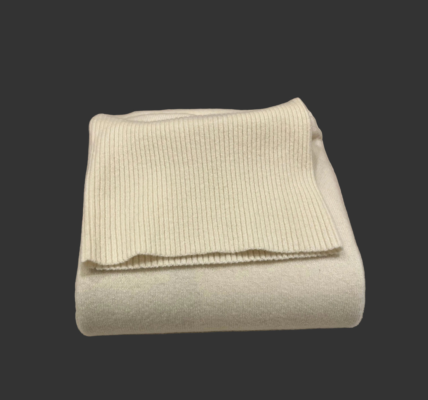 Rollkragenpullover Wollweiß