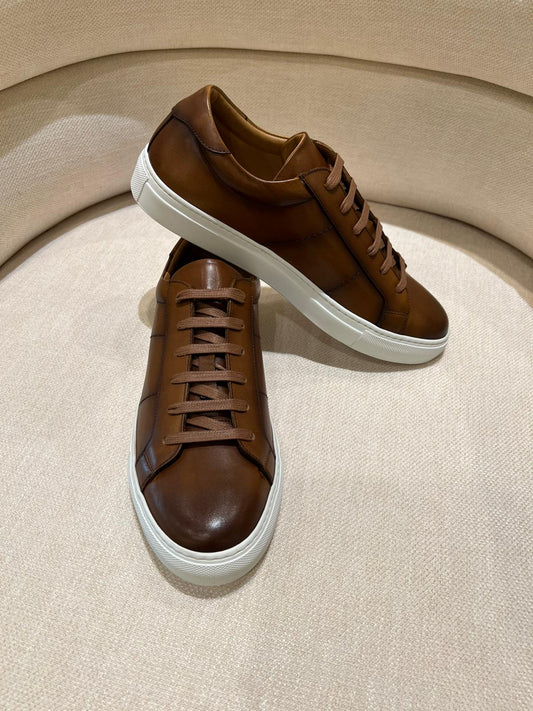Sneaker Cognacbraun
