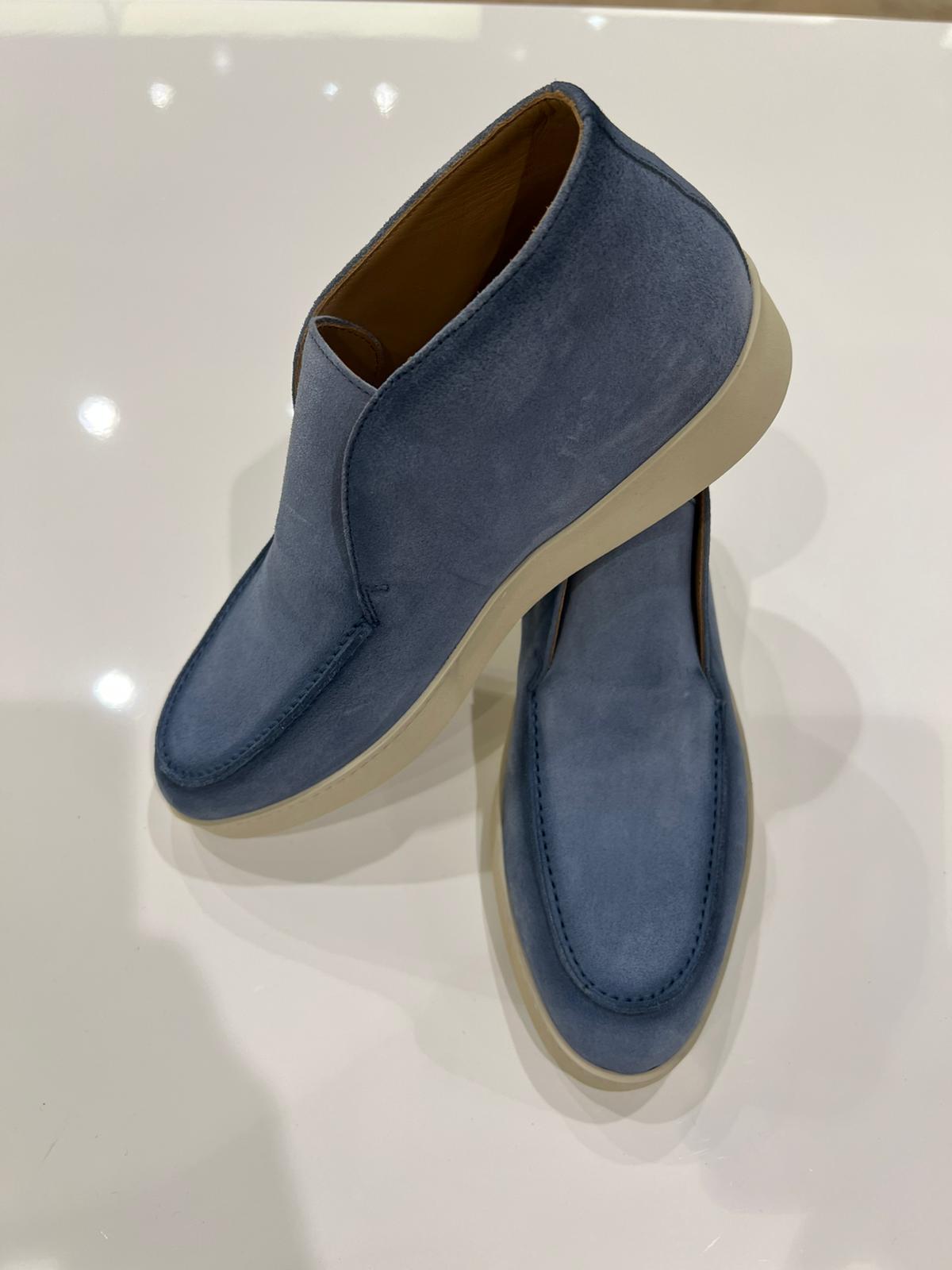 High-Top-Loafer Jeansblau