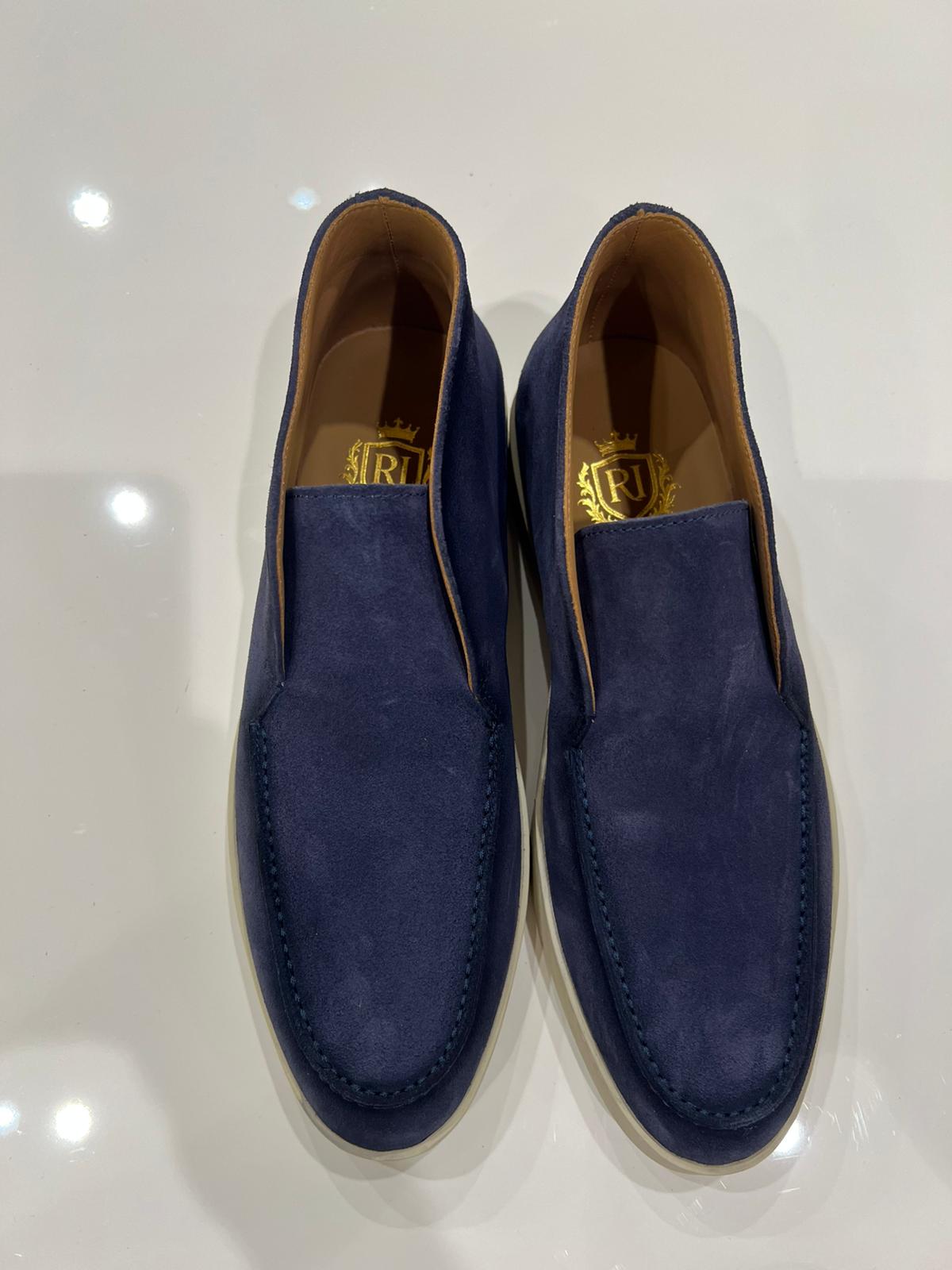 High-Top-Loafer Marineblau