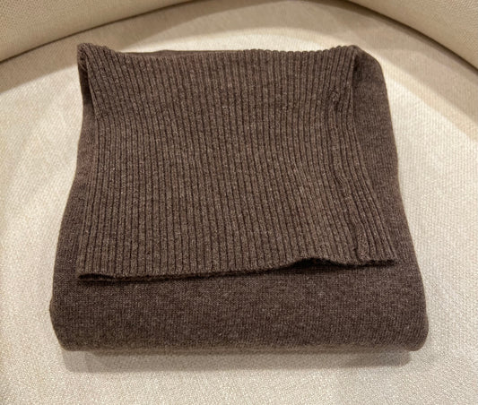 Rollkragenpullover Braun meliert