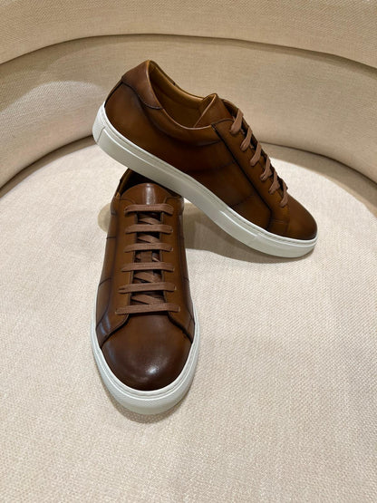 Sneaker Cognacbraun