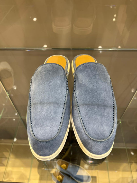 Yacht-Loafer Mule Jeansblau