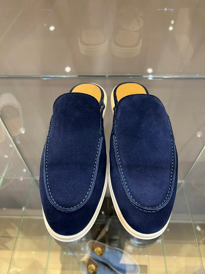 Yacht-Loafer Mule Marineblau